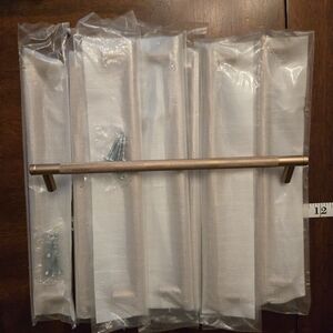 Set of 10 Brushed Bronze Textured Handles